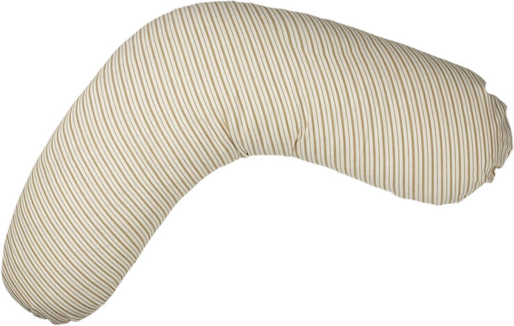 Fabelab Nursing Pillow Cover - Caramel Stripes Natural/caramel s