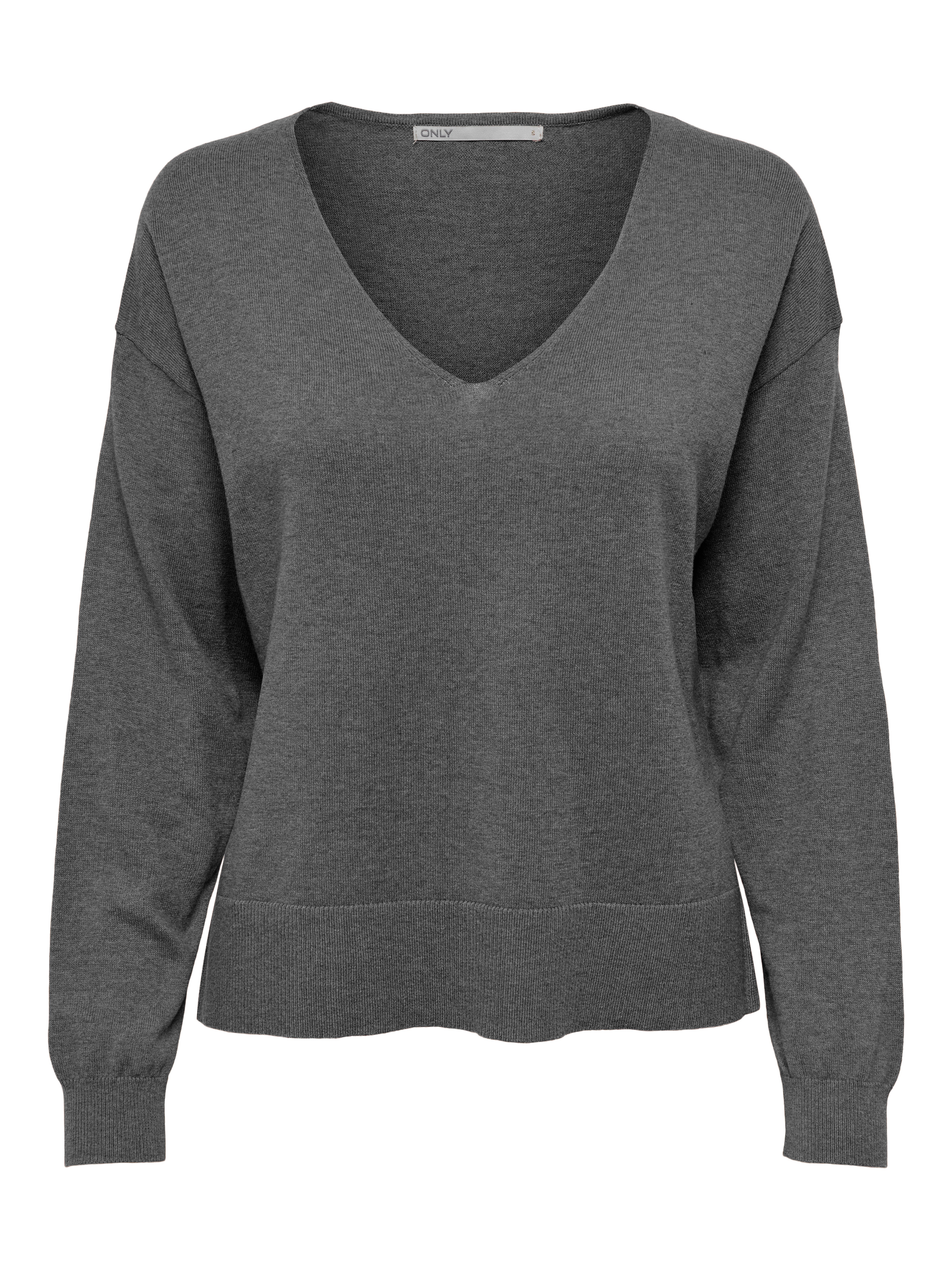 ONLRHIA Strickpullover Medium Grey Melange