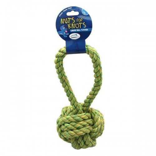 Bola de brinquedo para cães Nuts For Knots, verde