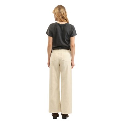 Pantalon femme Velour Flare Poches Plaquees PLEASE