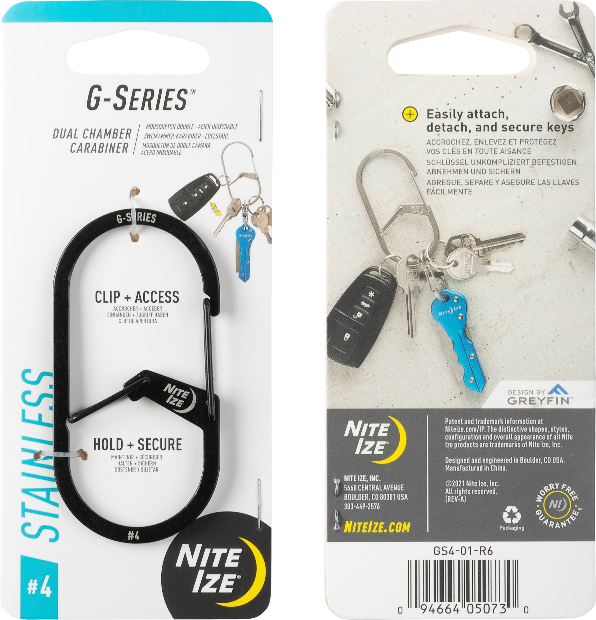 Nite Ize Karabiner G-Series 4 schwarz