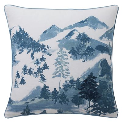 Linge de lit flanelle motif montagne - BECQUET CRÉATION