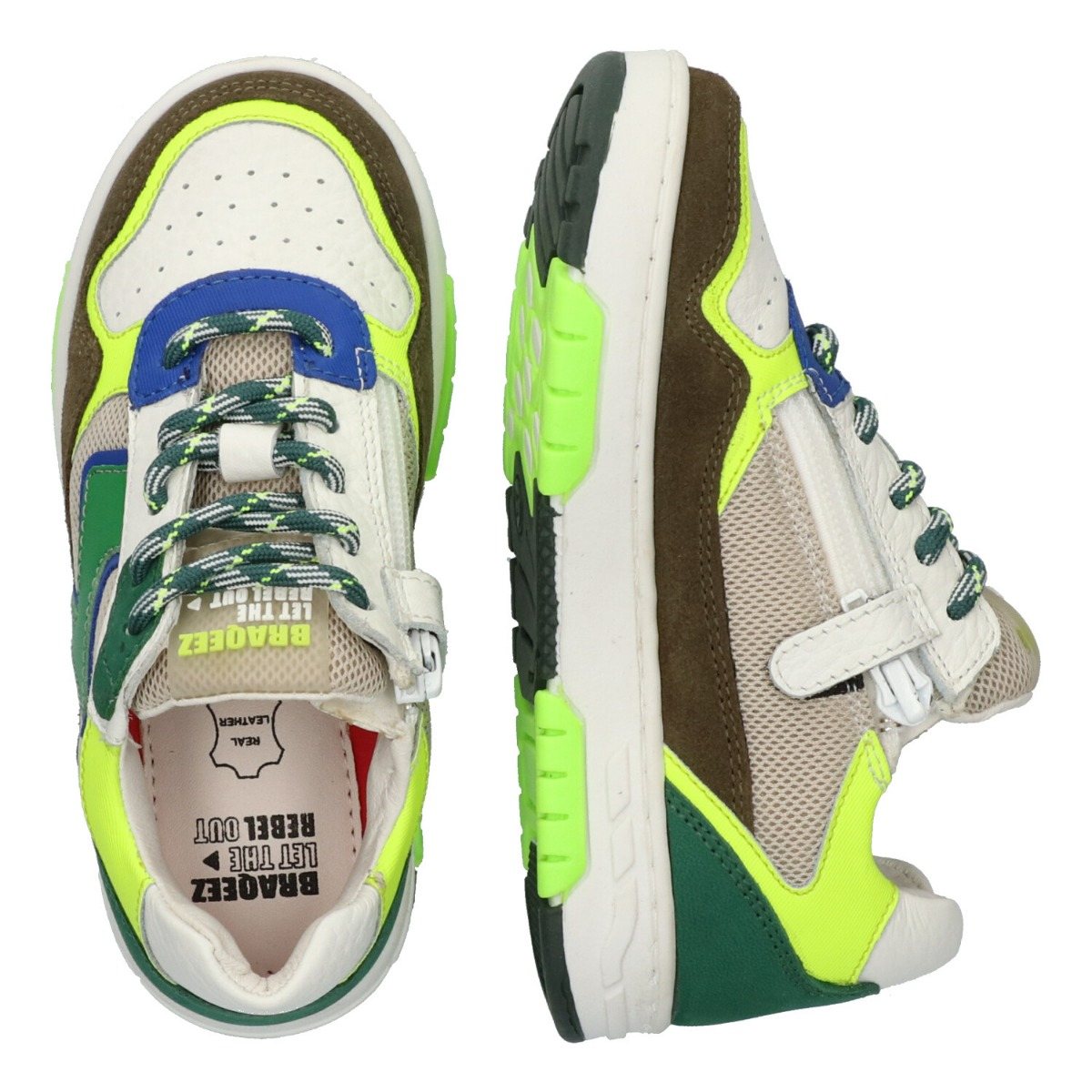 Colin Chicago - Lage Sneakers Braqeez Groen