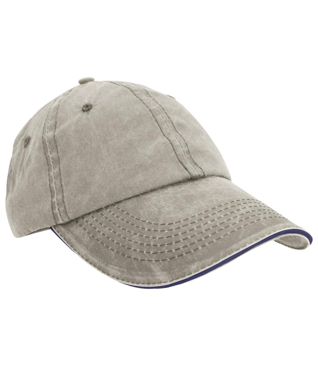 Result - Casquette 100% coton - Adulte unisexe (Mastic/Bleu marine) - UTBC984