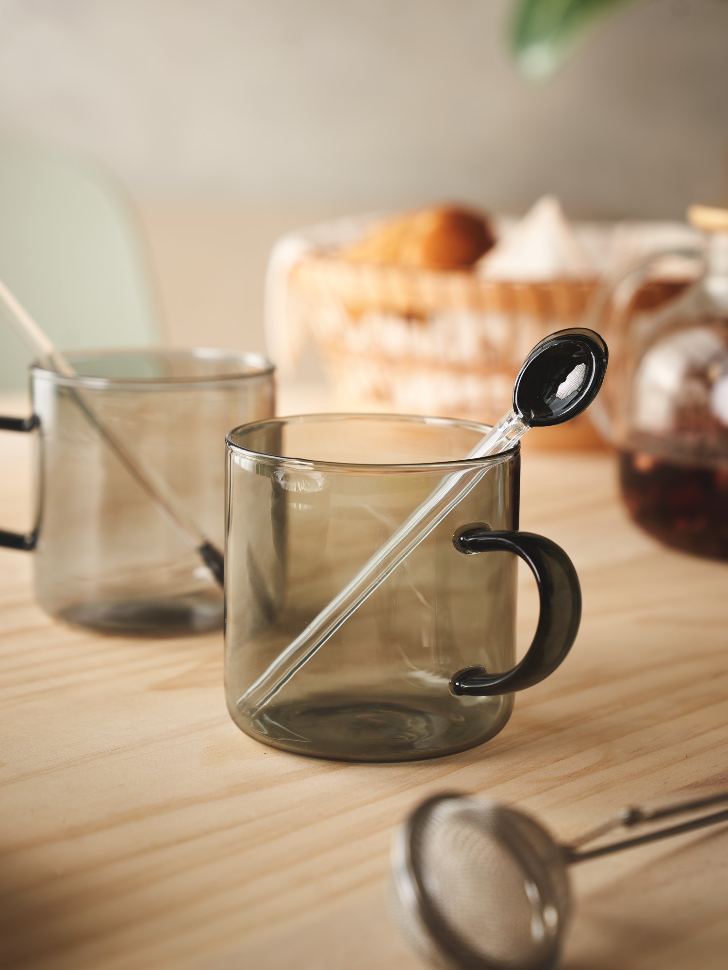 Skeer 4-pak | Glas. 14 cm. | Grey