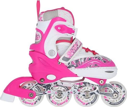 NILS Extreme Rollerblades NF10927A 2in1 mørk rosa, 39-42