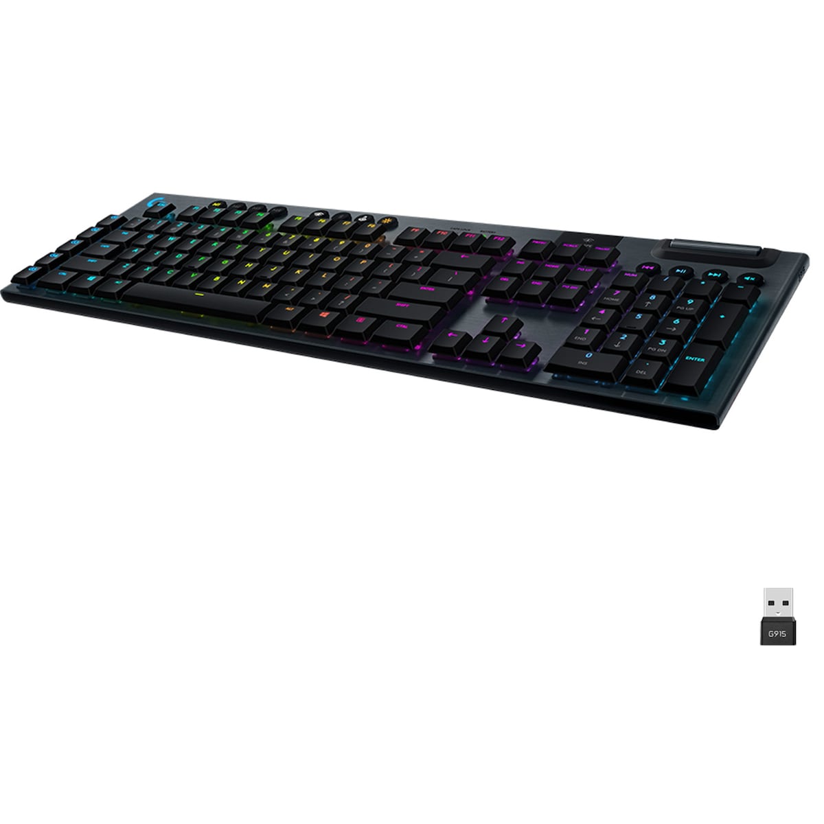 Logitech G915 Lightspeed trådløst gamingtastatur (GL Tactile-brytere)