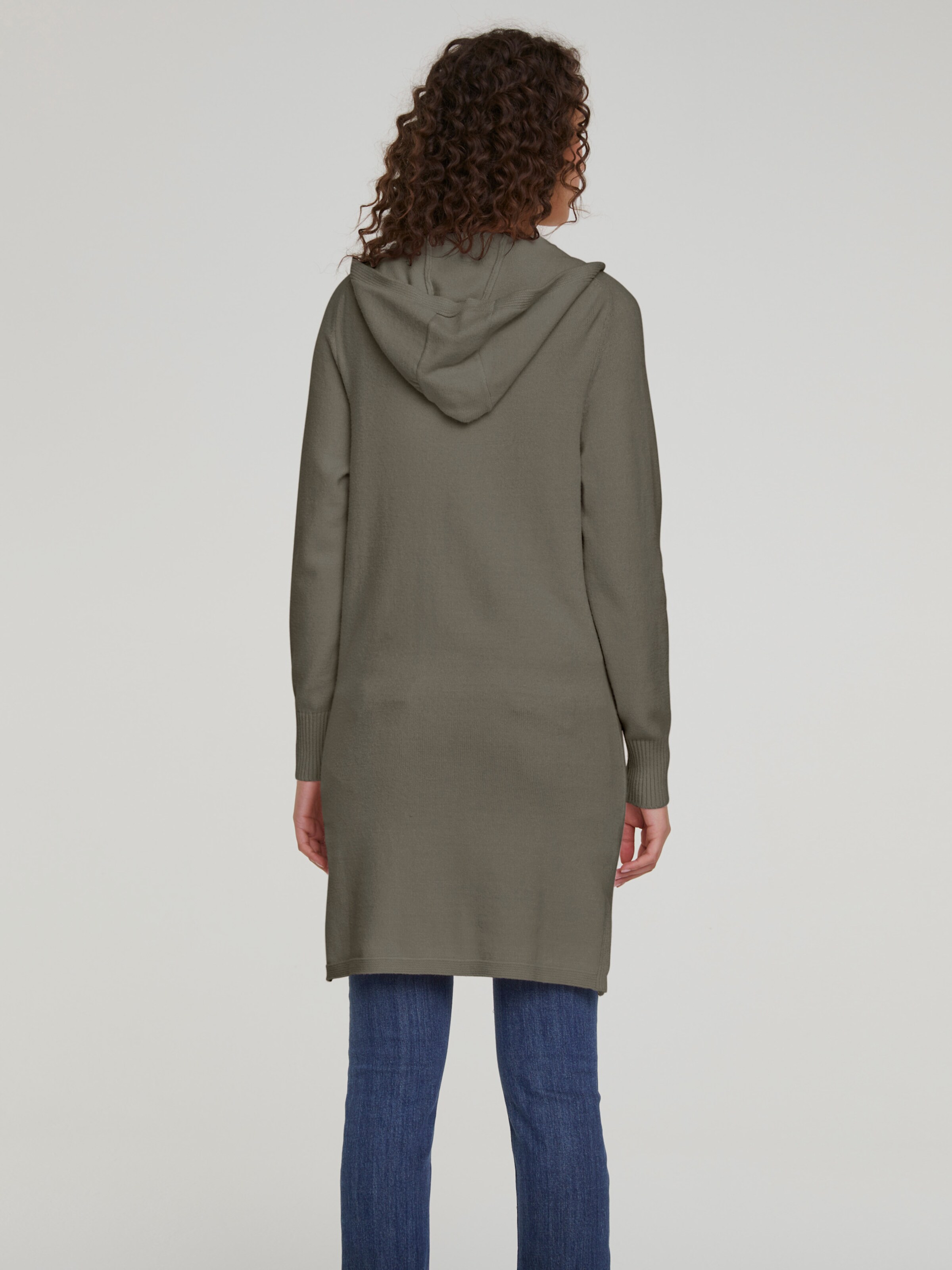 Long-Strickjacke