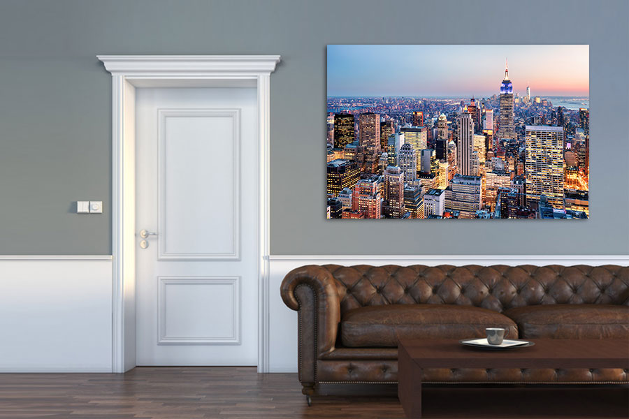 Canvas schilderij New York 200 x 100 cm