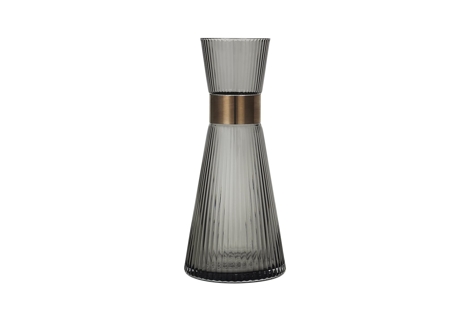Grand Cru Nouveau karaffel Grått glass med rust detalje. 1 liter
