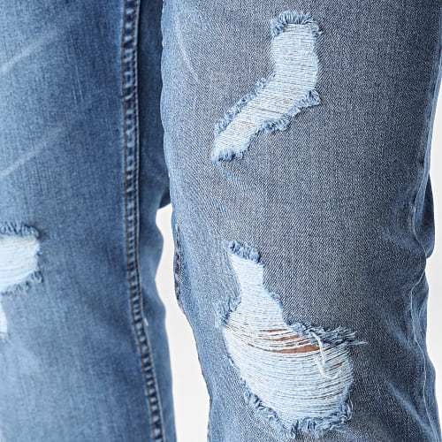 Jean Regular Fit Avec Destroy 2480 Bleu Denim
