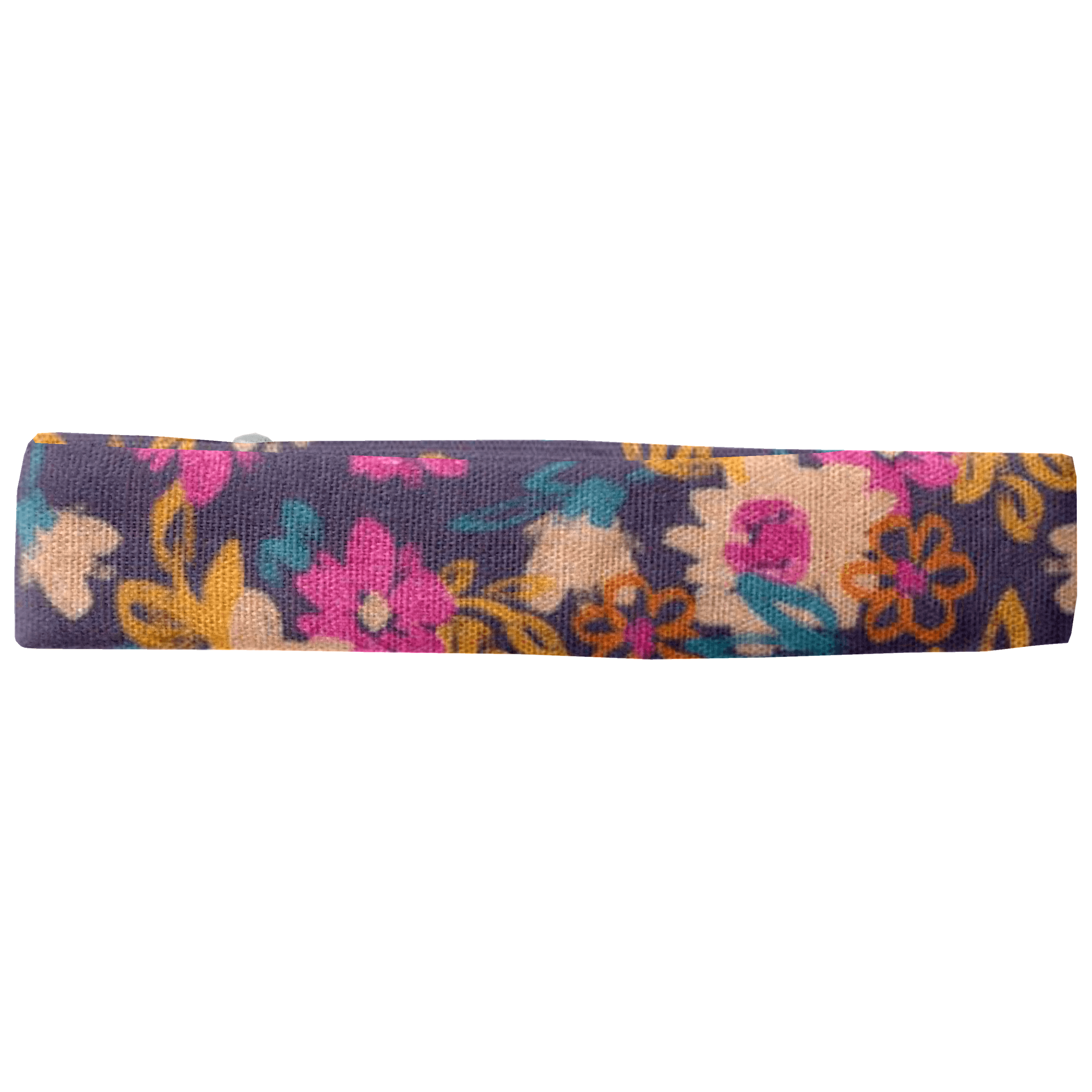 Barrette Croco Tissu Hippie Fleurie