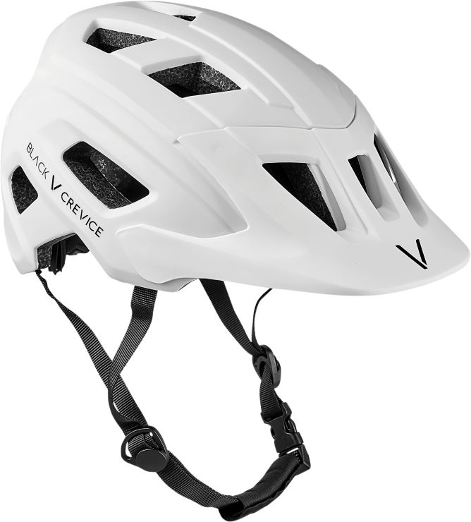 Black CreviceMTB-Helm Enduro - weiß