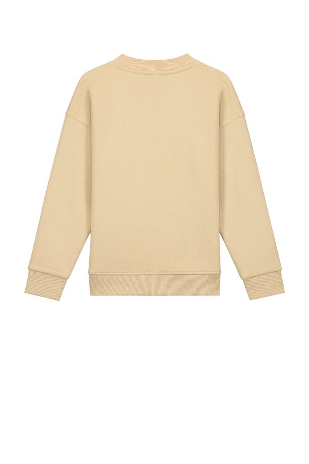 NIK&NIK sweater met tekst lichtzand