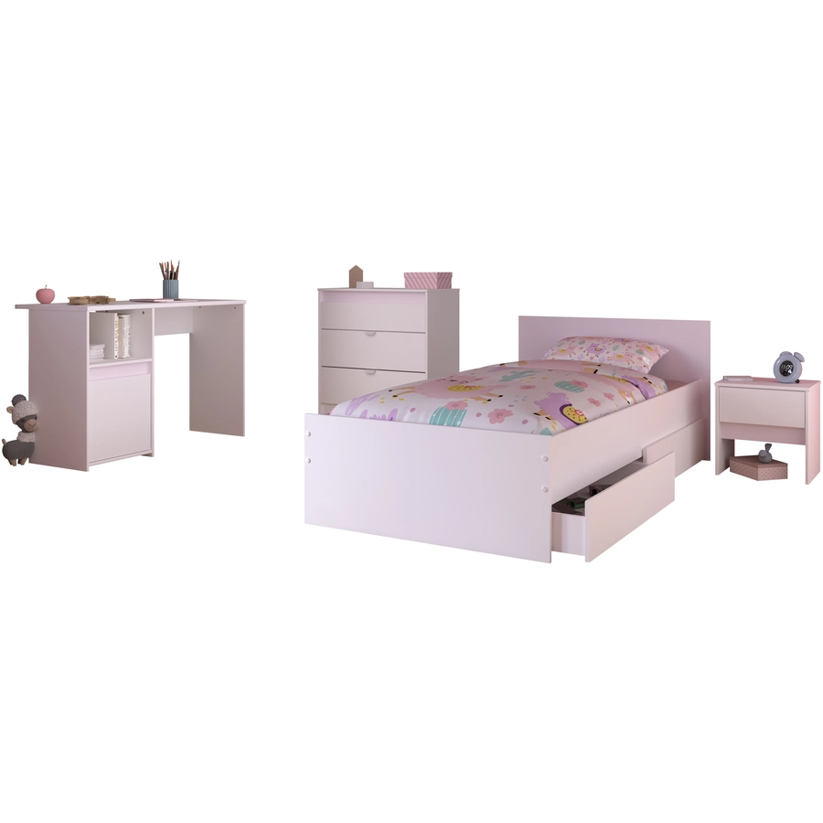 Parisot Kinderzimmer Set 5tlg Pirouette 25  Weiß Weiß