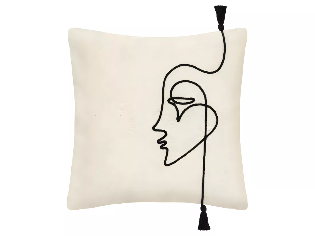 Housse de Coussin Visage Corde 40 x 40 cm