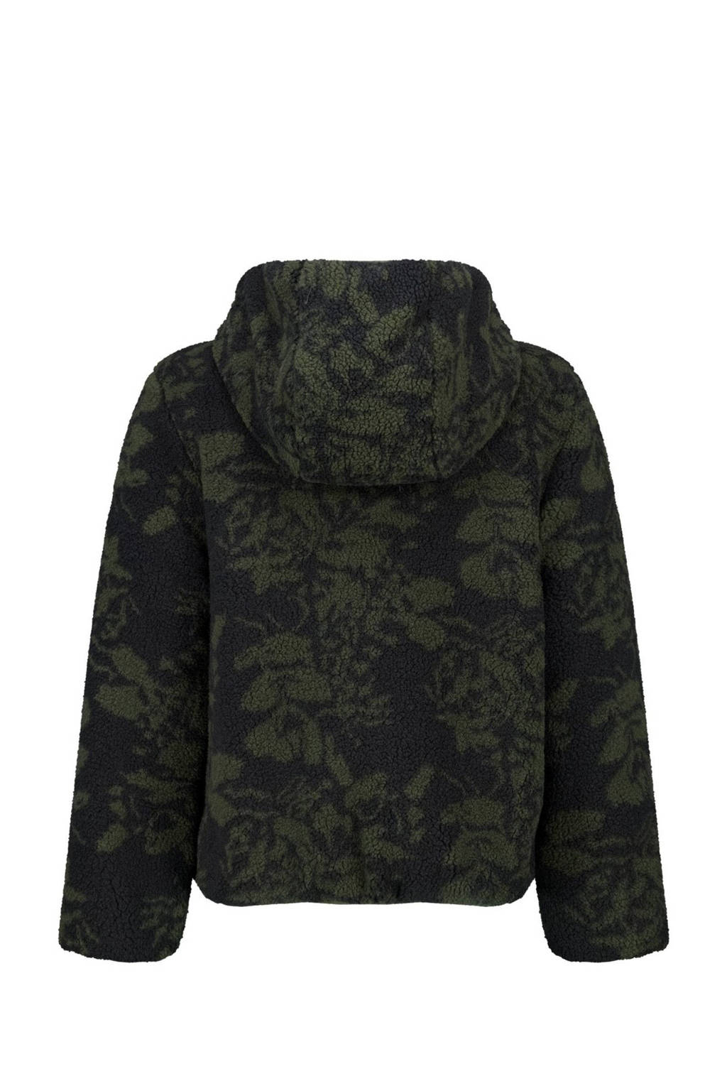America Today teddy tussenjas met camouflageprint groen