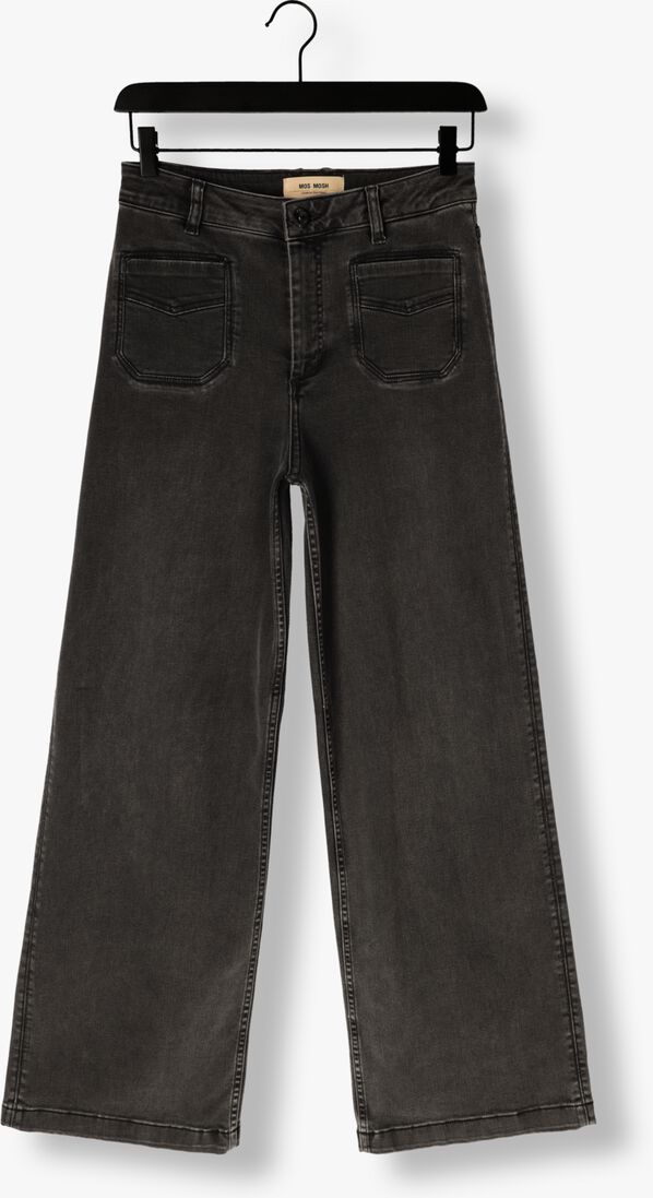 donkergrijze mos mosh wide jeans mmcolette deluxe jeans