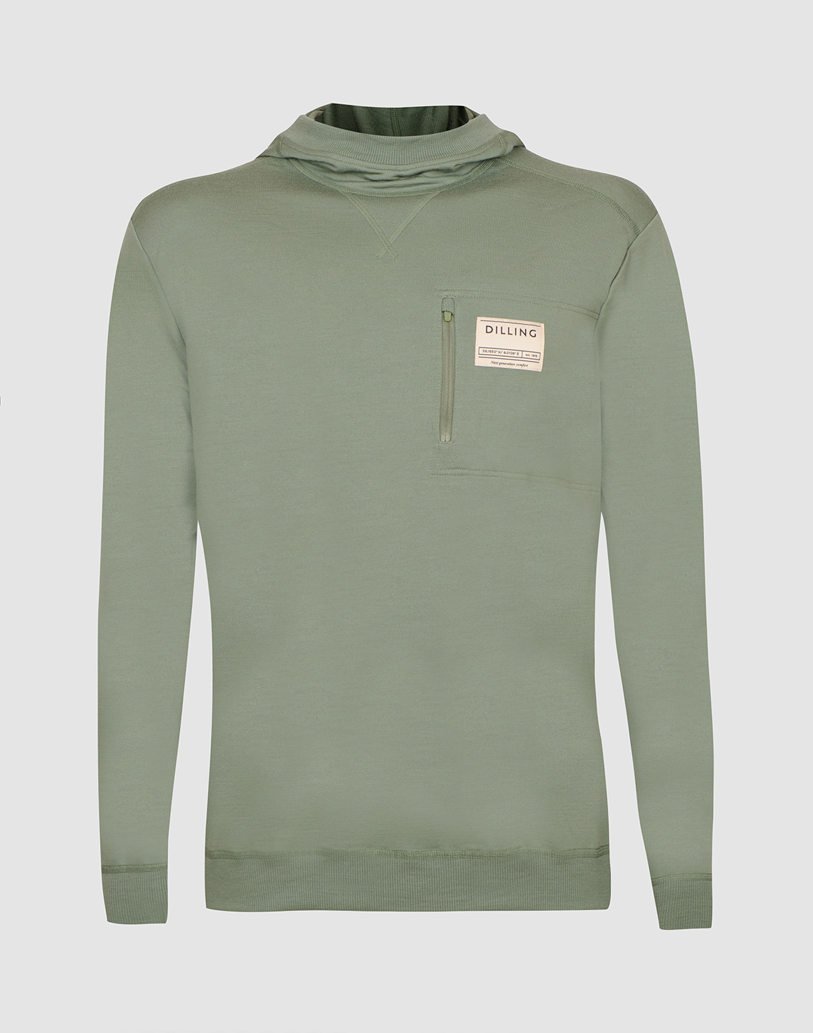Hoodie van merinowol voor heren - Gratis Verzending