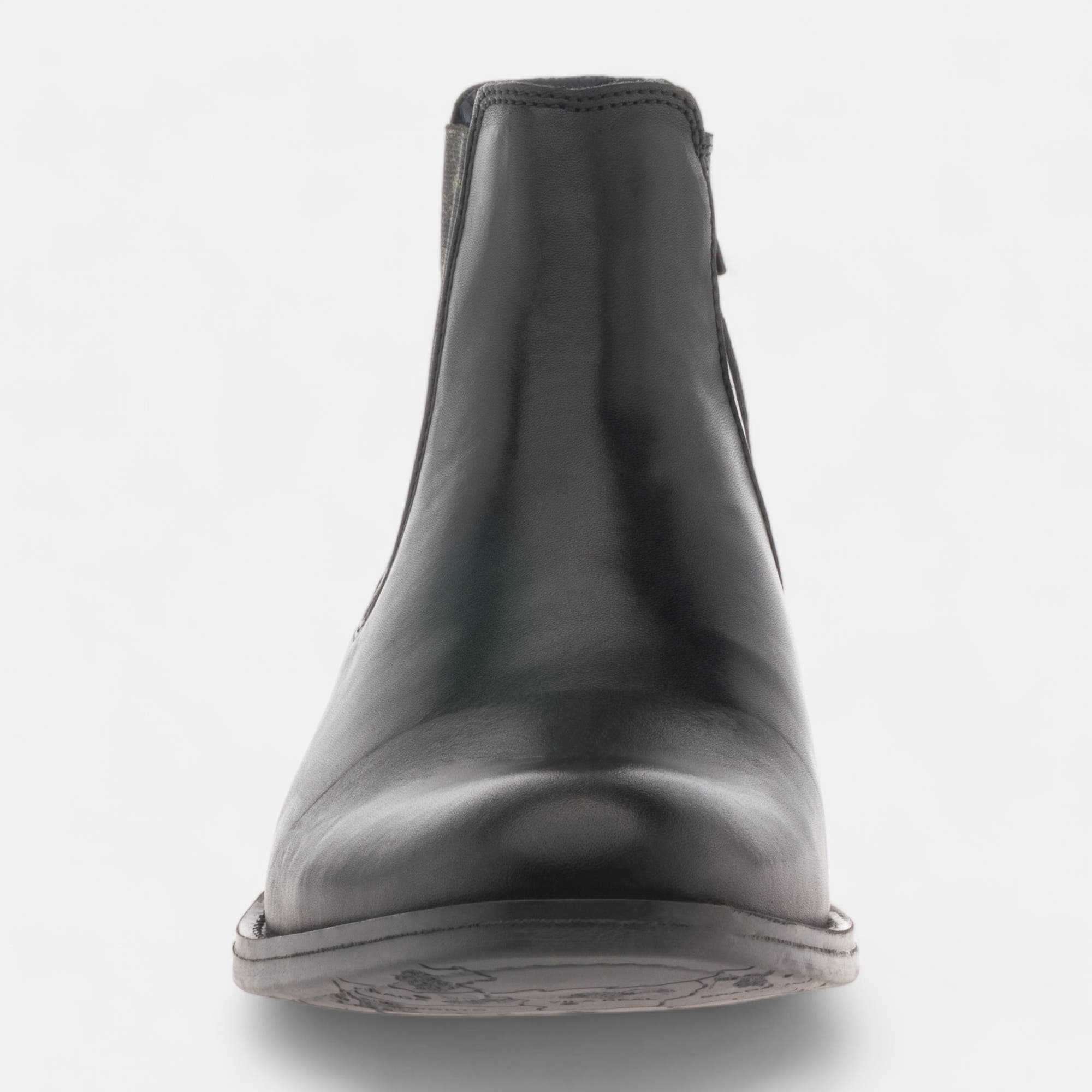 Boots chelsea Homme en cuir noir