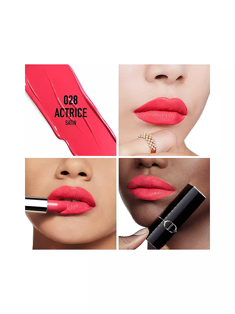 DIOR Lippenstift - Rouge Dior Satin Lipstick (028 Actrice) koralle