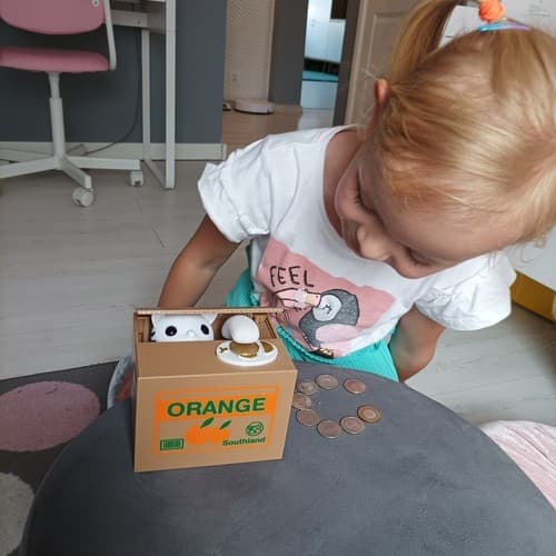 Batteridrevet sparegris - kattunge 22468