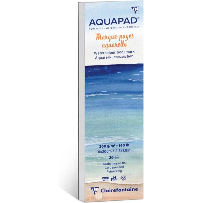 Bloc Aquapad Marque-pages aquarelle 6x20cm 20F 300g