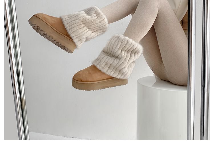 Shira - Harige korte beenwarmers / lange beenwarmers