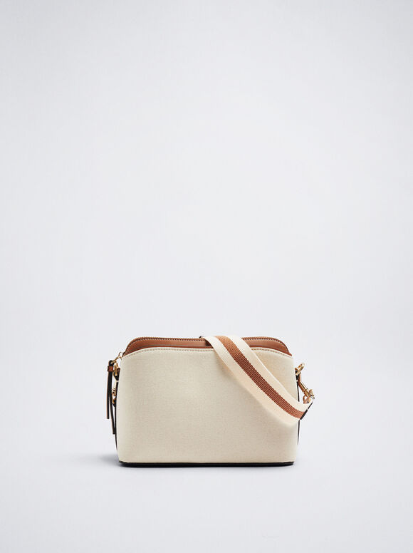 Bolsa de ombro de lona - Off-White