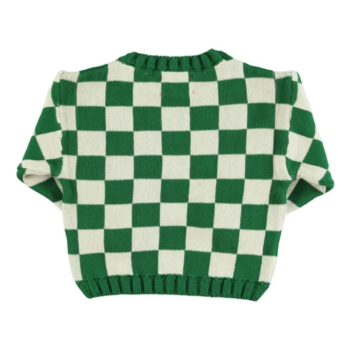 Piupiuchick Pull Carreau Coton Bio | Vert