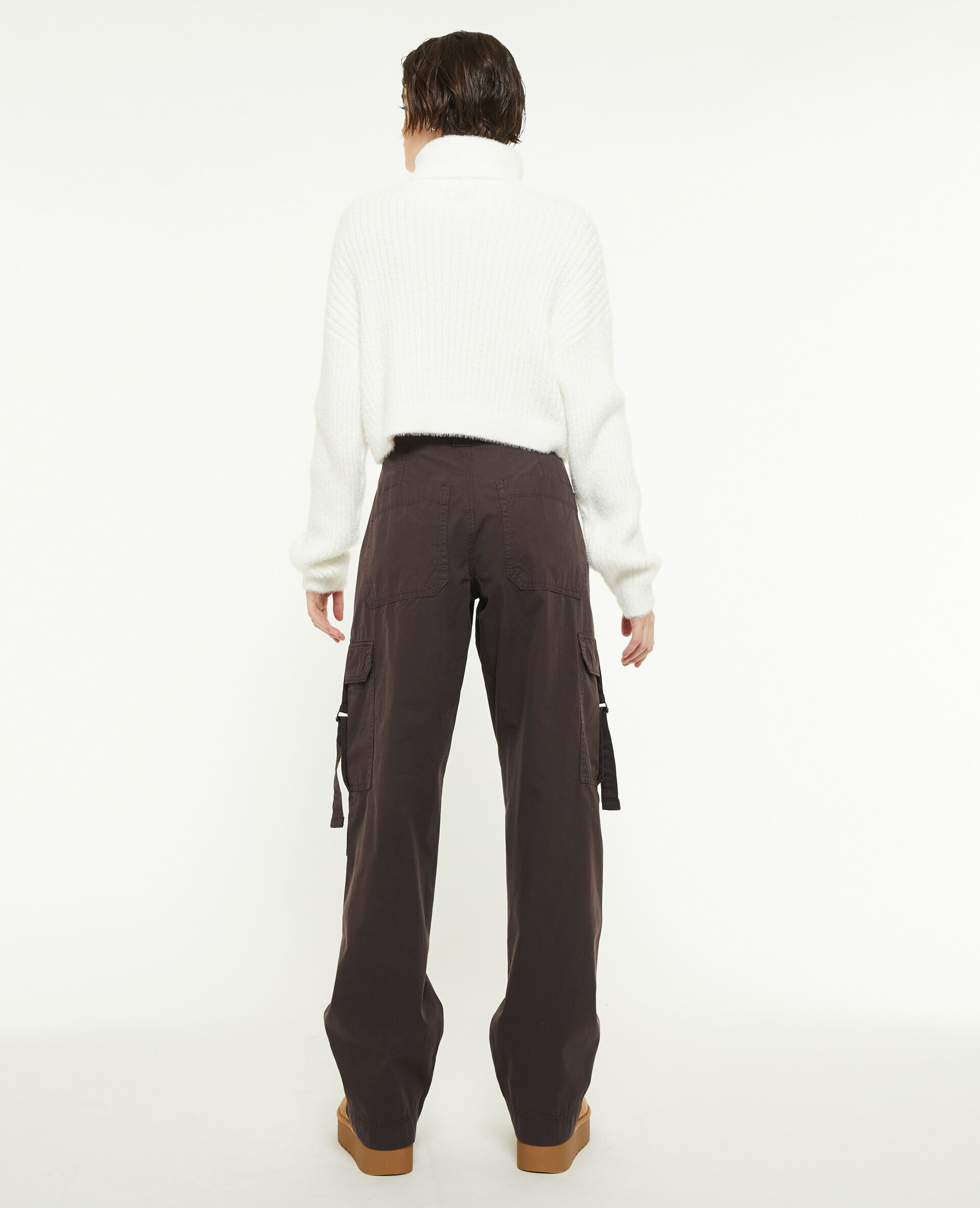 Pantalon cargo avec sangles - Marron