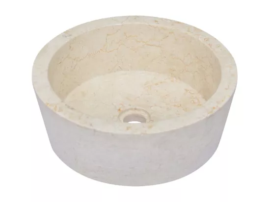 Lavabo de salle d'eau crème 40 x 40 x 15 cm 02_0002821