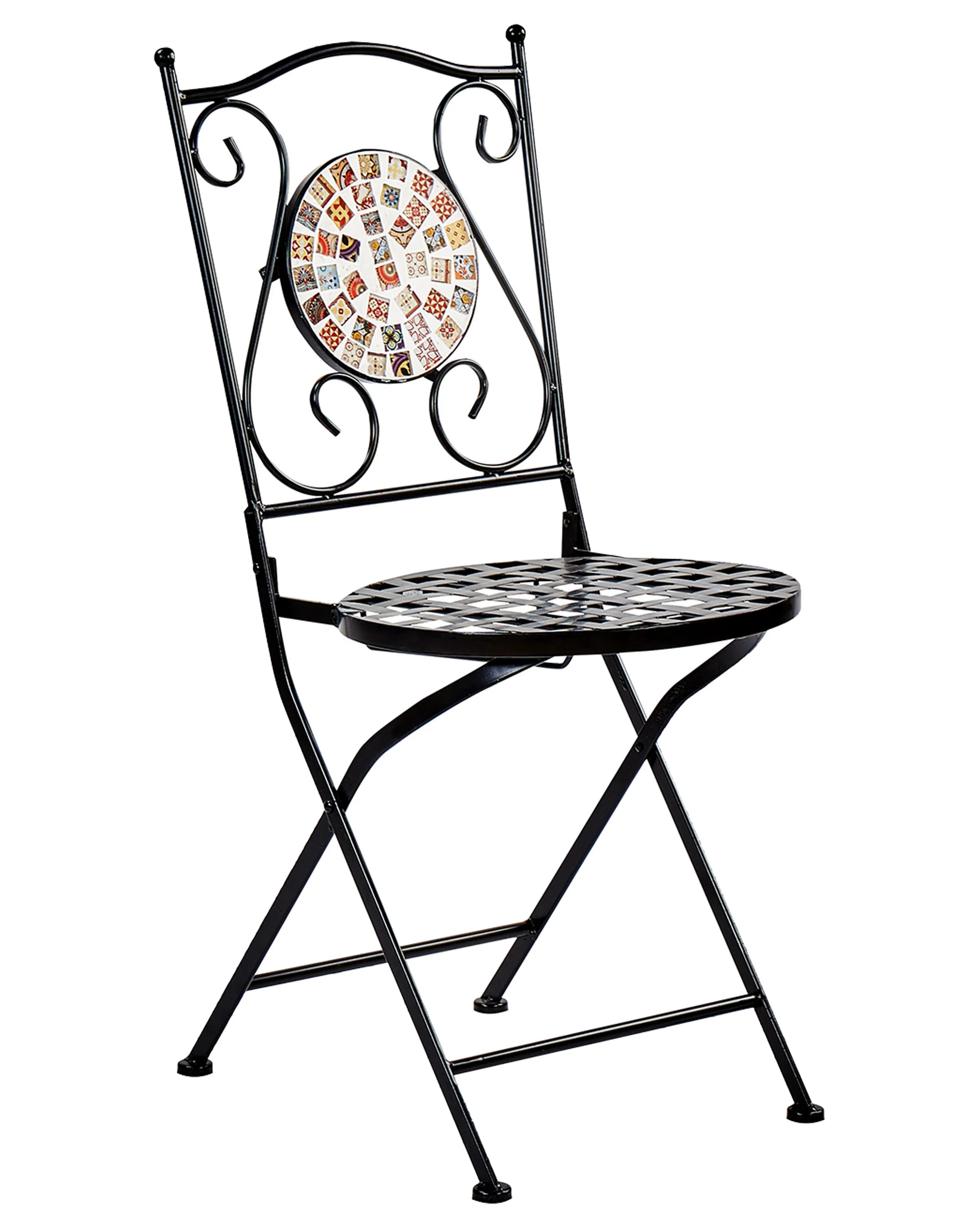 Set van 2 tuinstoelen CASARIO Metaal Zwart