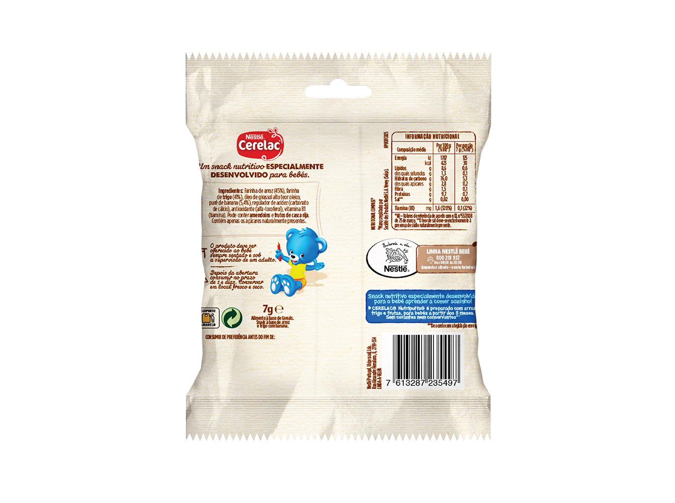 SNACK CERELAC NUTRIPUFFS BANANA 7G