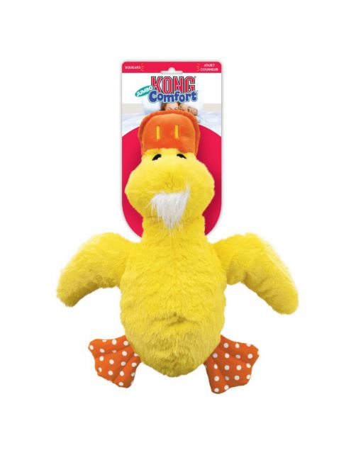 Kong Comfort Jumbo Eend - Hondenspeelgoed - 40X41.5X10 cm Assorti Xl