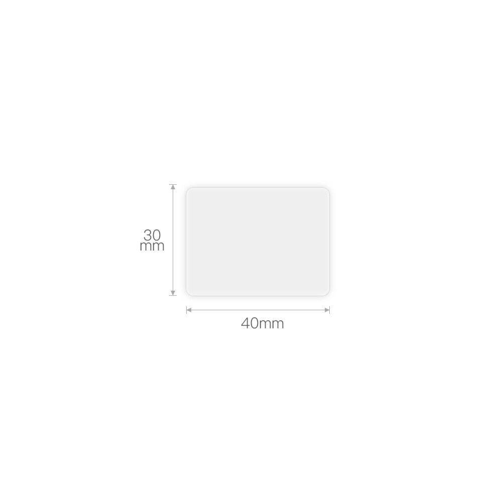 NIIMBOT Label 40x30mm (transparent) 230 Stück für B21, B3S & B1