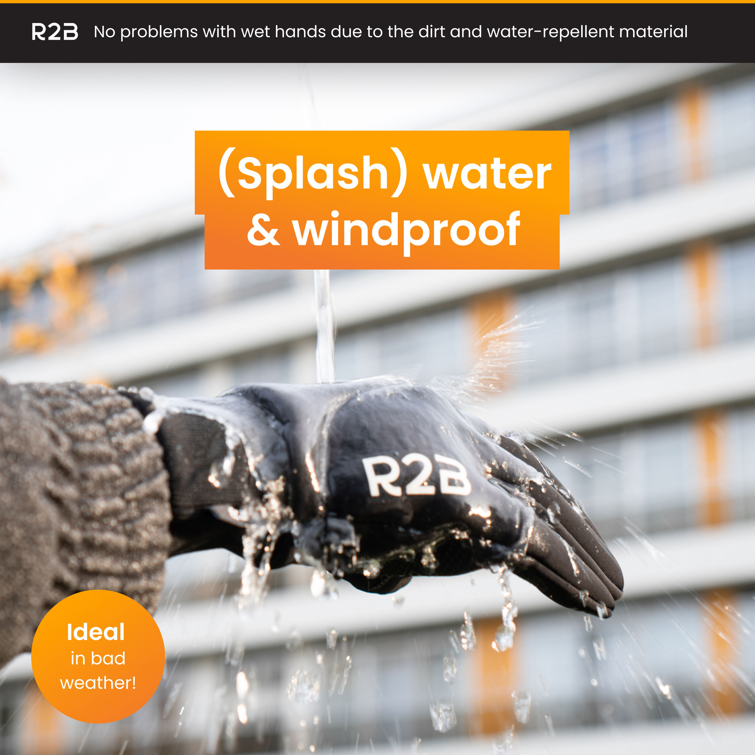 R2B Waterdichte Touchscreen Handschoenen Winter
