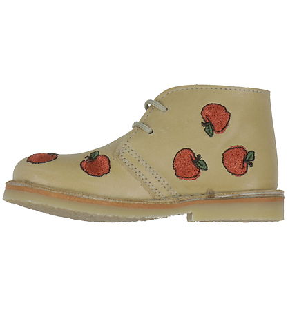 Pom Pom Sko - Dessert Lace - Dark Camel