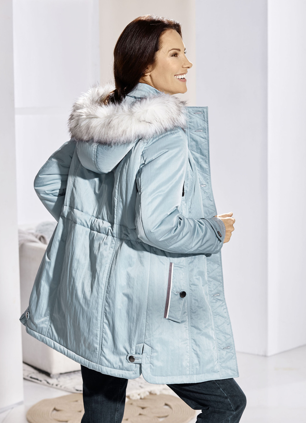 Jacke mit 2-Wege-Reißverschluss