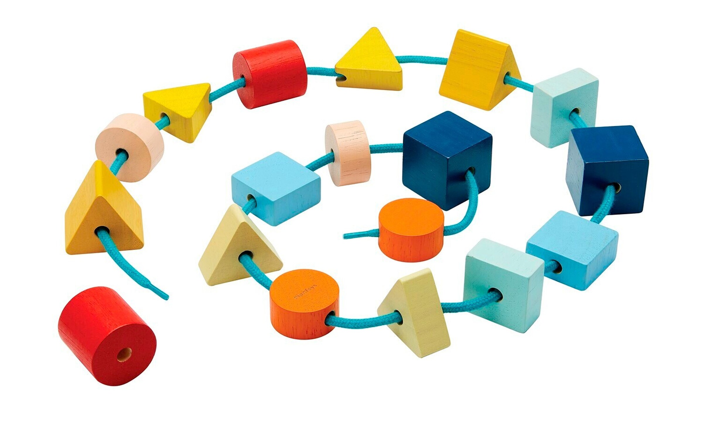 PlanToys Fädelschnüre Geo Unit Link