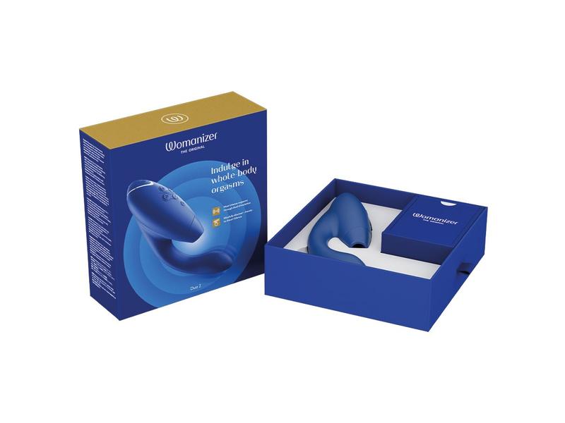 Womanizer Vibrator Womanizer DUO 2 blau Sextoy für die Klitoris- und G-Punkt-Stimulation