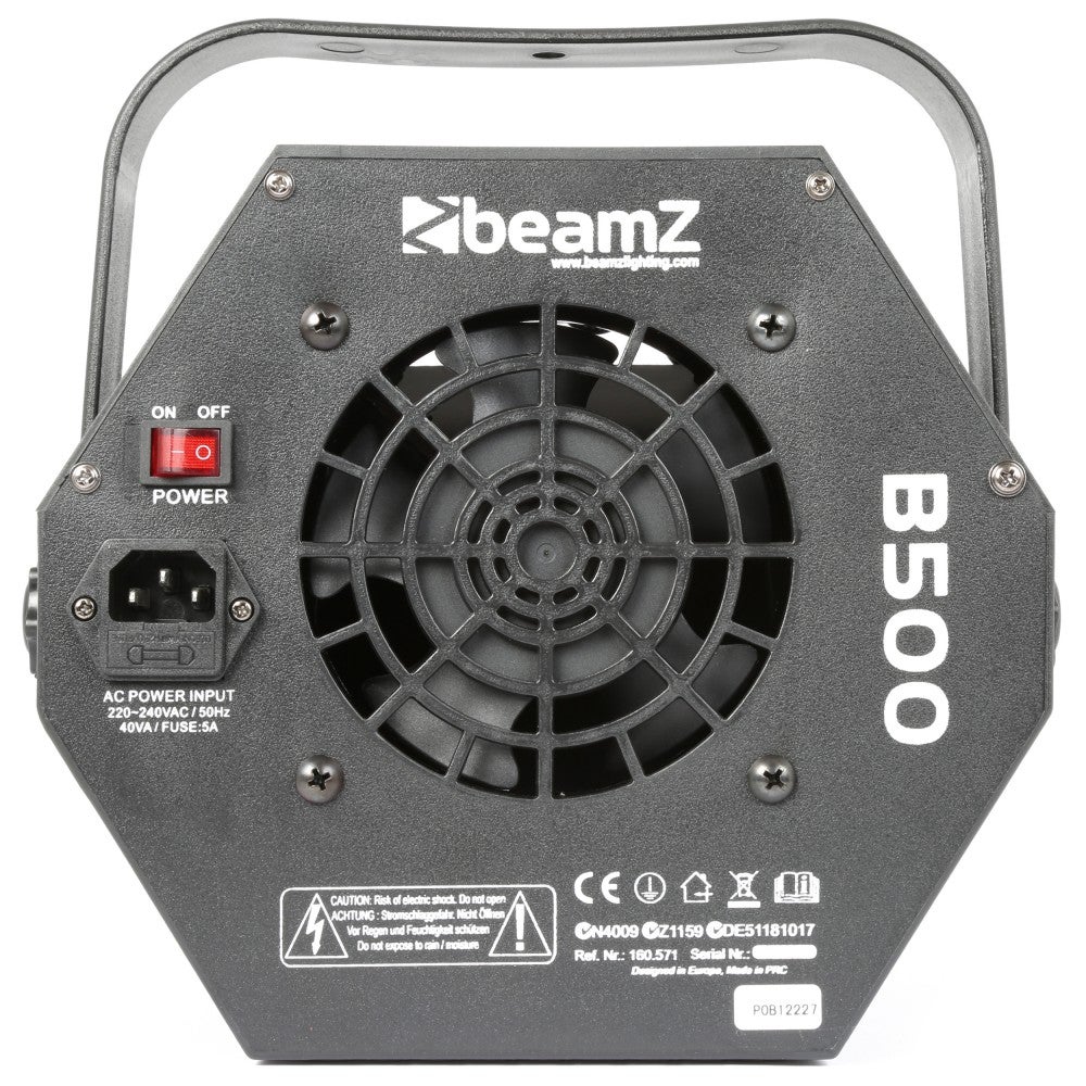 BeamZ bellenblaasmachine met bubbelvloeistof