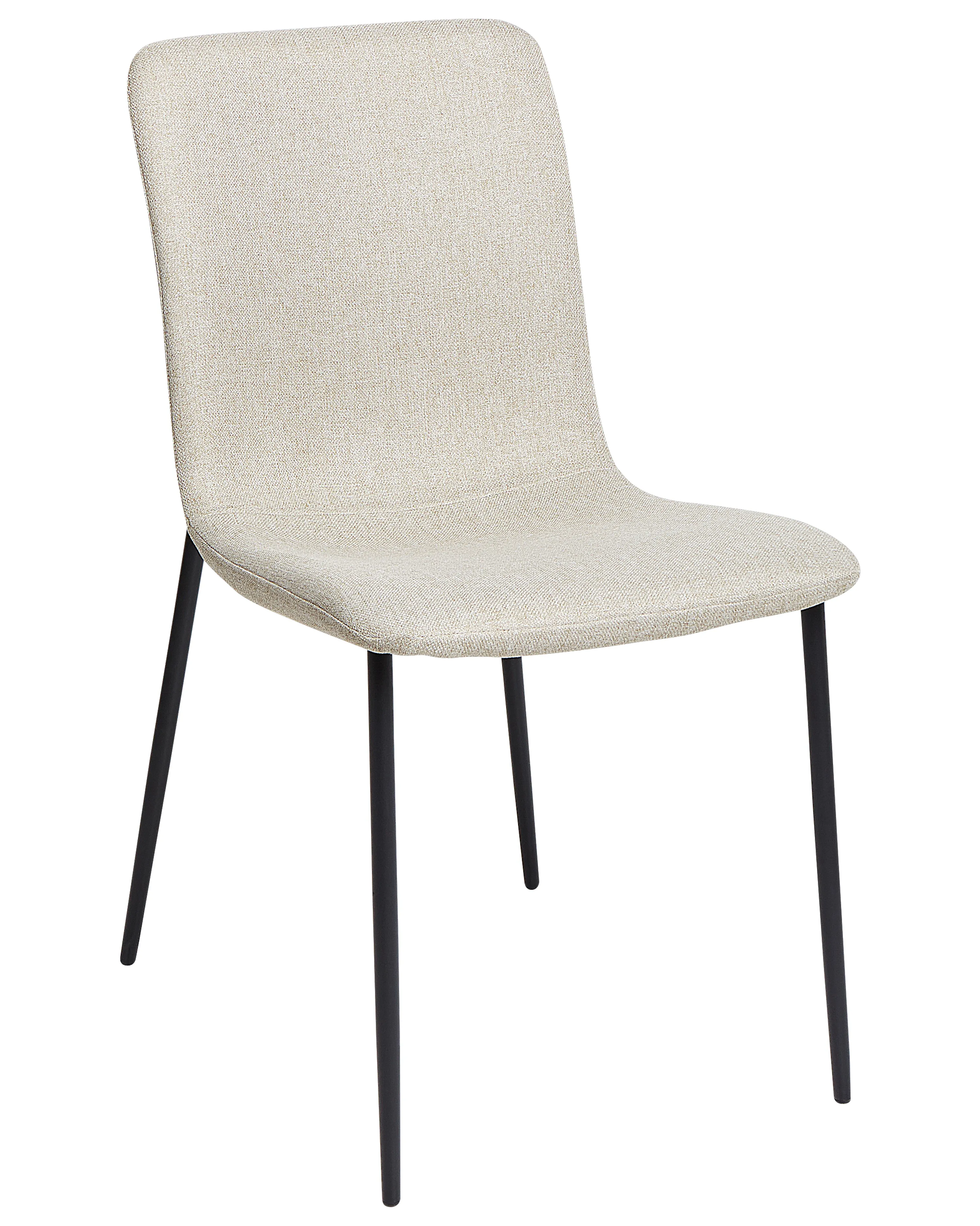 Set van 4 eetkamerstoelen GLENDIVE Lichtbeige