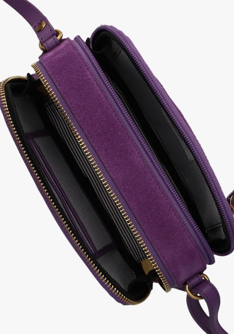 LOULOU ESSENTIELS paarse loulou essentiels schoudertas mobilebag sugar