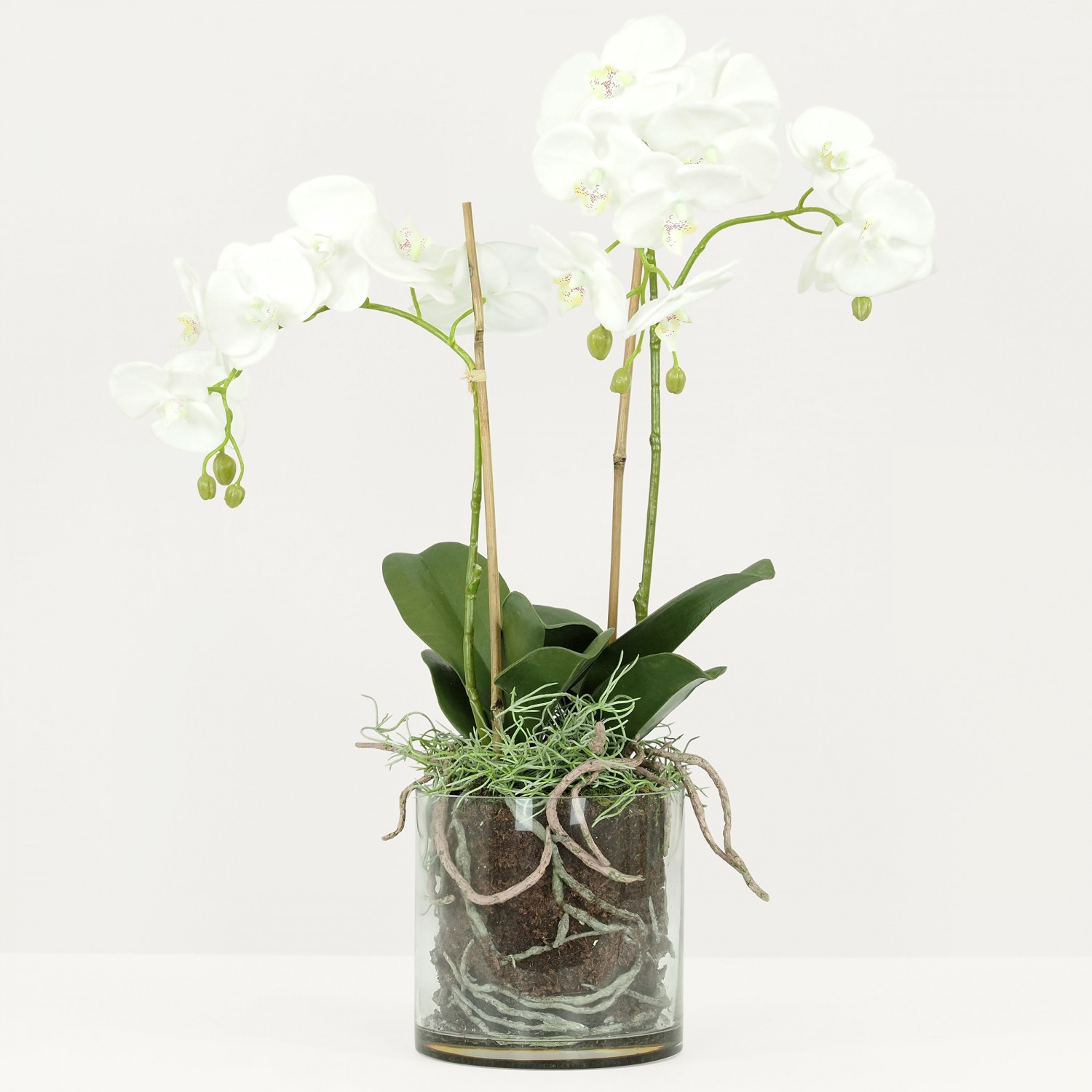Orchidées artificielles toucher naturel 65cm