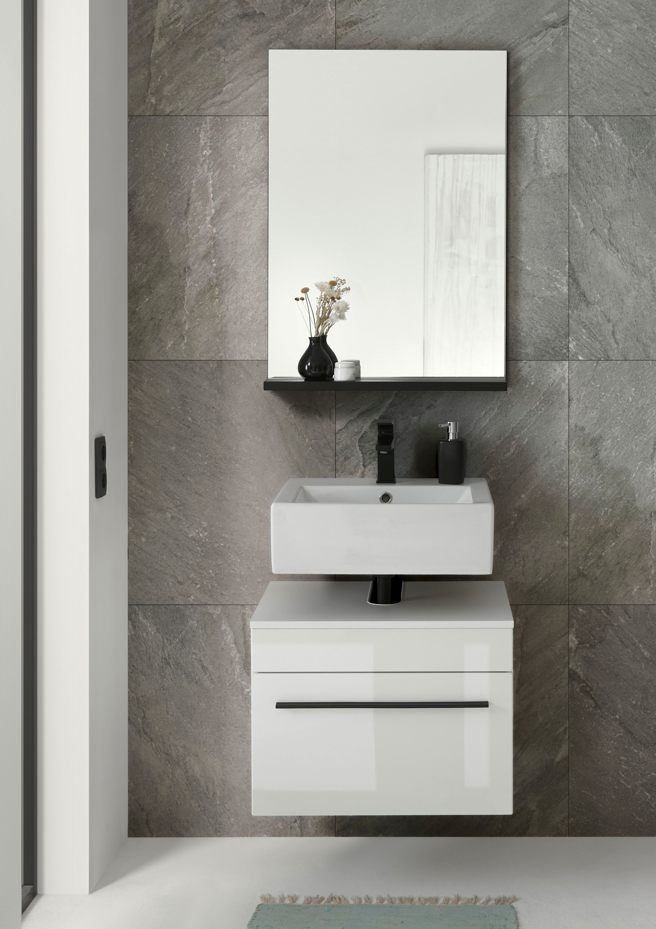 INOSIGN Badmöbel-Set »Cantara, Bad im modernen Design, 2-teiliges Badezimmer« Set, 2 Stk. tlg.
