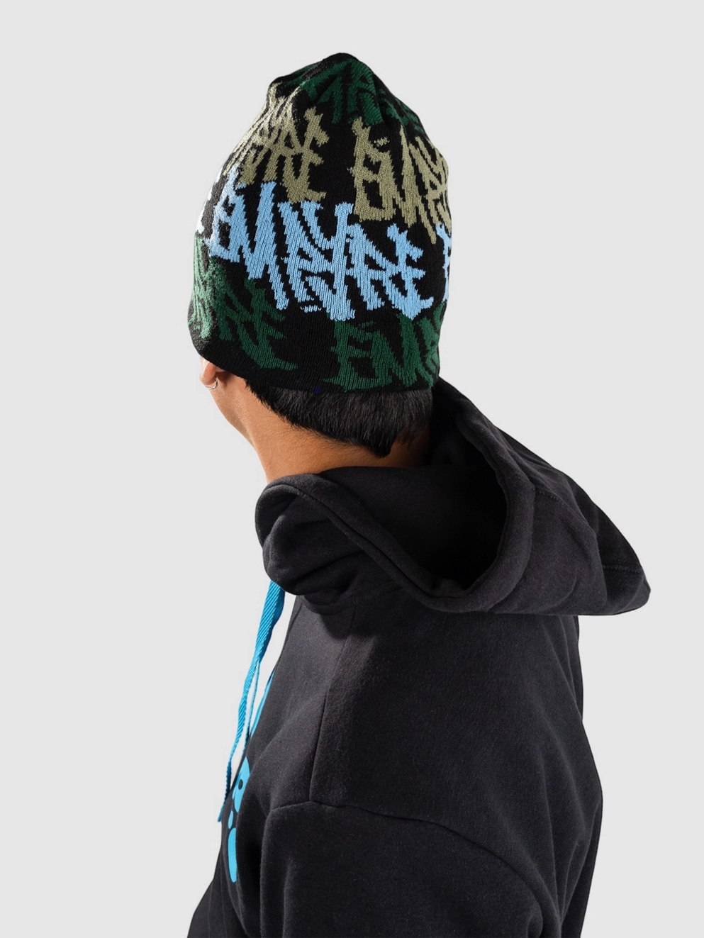 Empyre Thrown Skully Beanie black