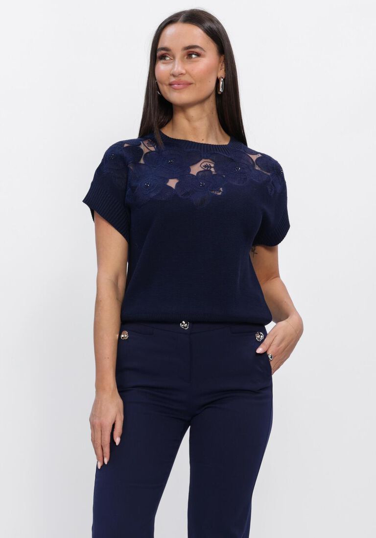donkerblauwe caroline biss top 1213