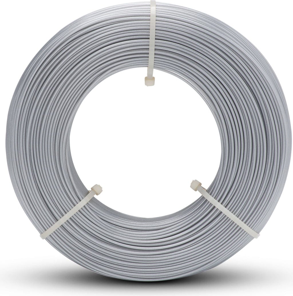 Fiberlogy  Refill Easy PET-G Silver, 1,75 mm (850 g)    Easy PET-G Refill für die Masterspool in Silber