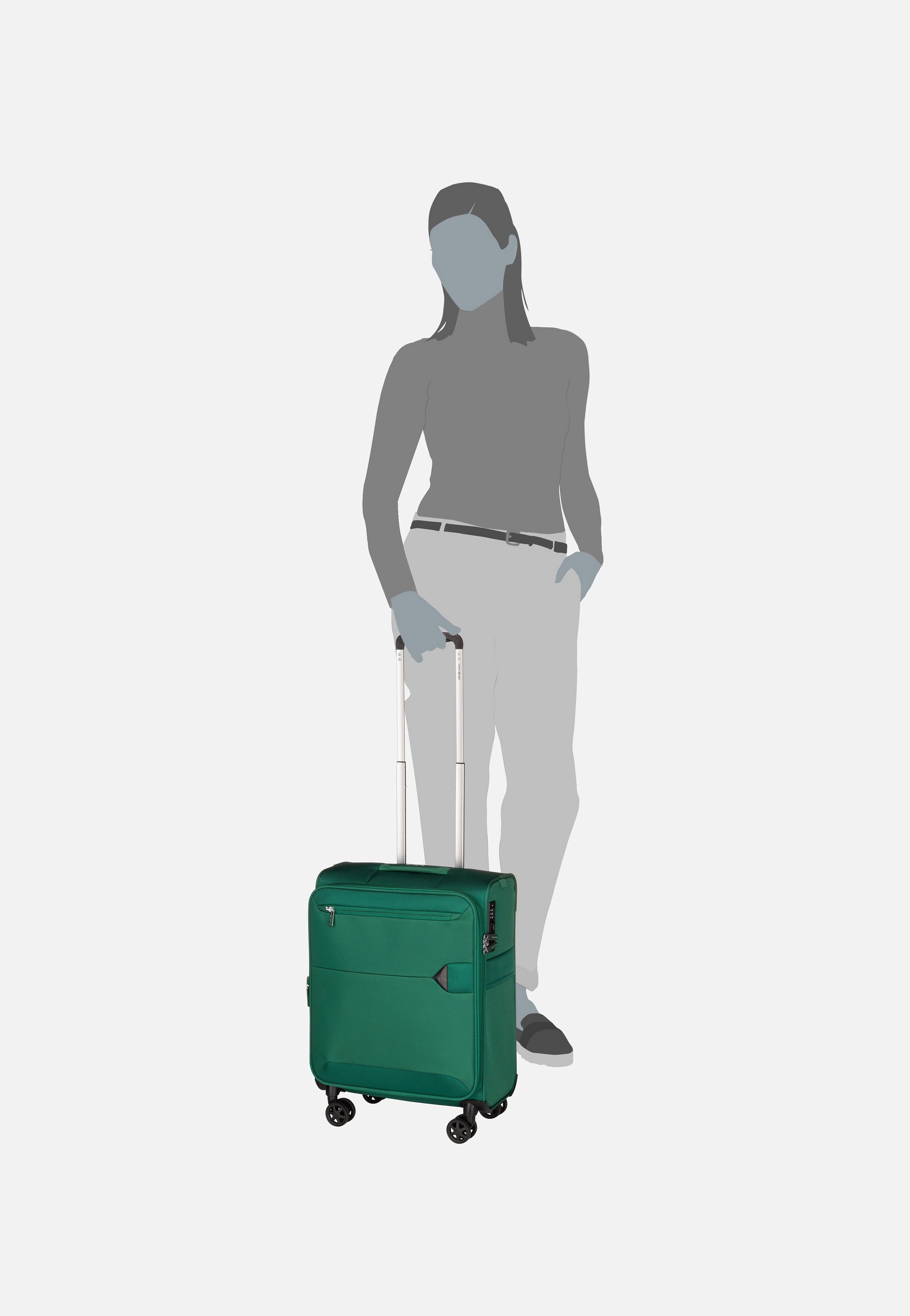 Urbify Spinner 55 EXP Pine Green - Koffer